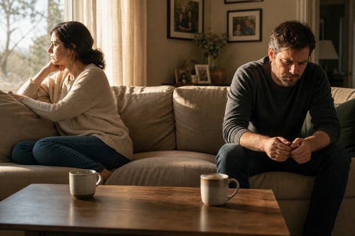 emotionale Spannung zwischen einem Paar